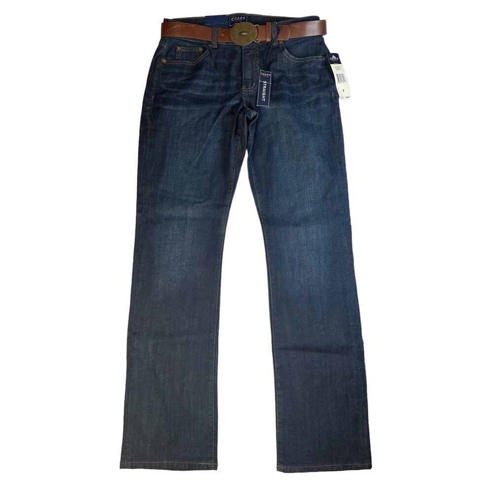 Chaps Dark Blue Straight Leg Jeans